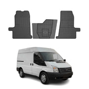 Tapis de Sol pour Ford Transit 2000-2013 Caoutchouc Noir