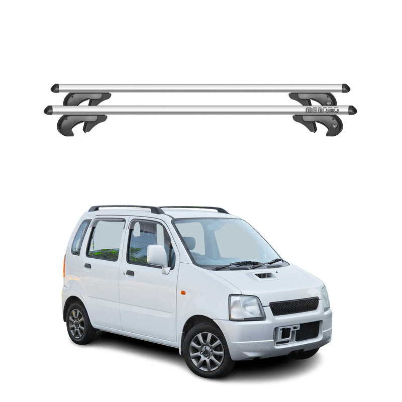 Barres de toit transversales pour Suzuki Karimun 1997-2005 90kg Alu Gris