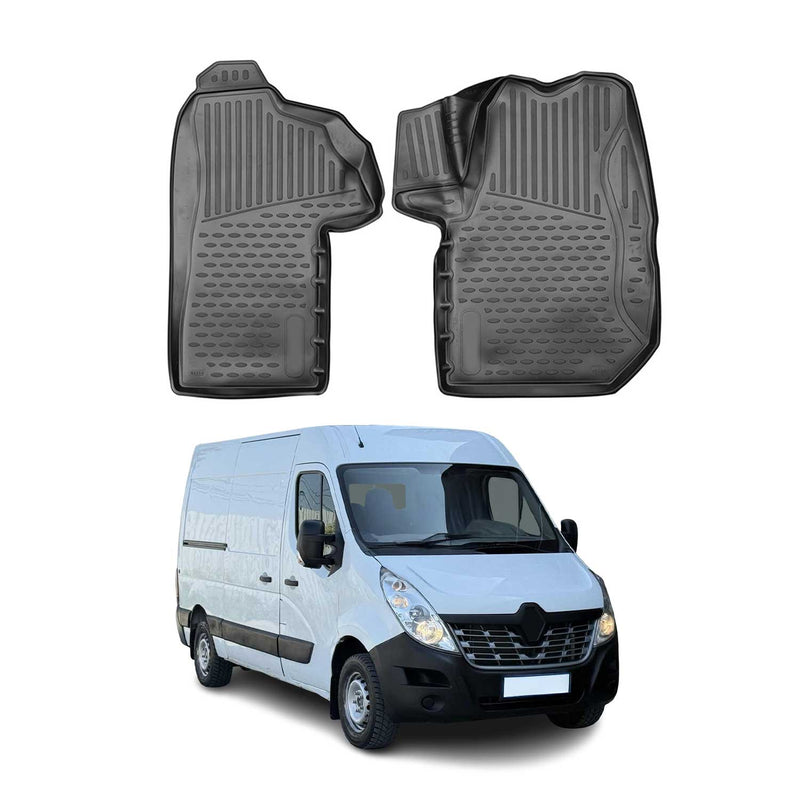OMAC Tapis de sol avant pour Renault Master 2010-2024 sur mesure en caoutchouc