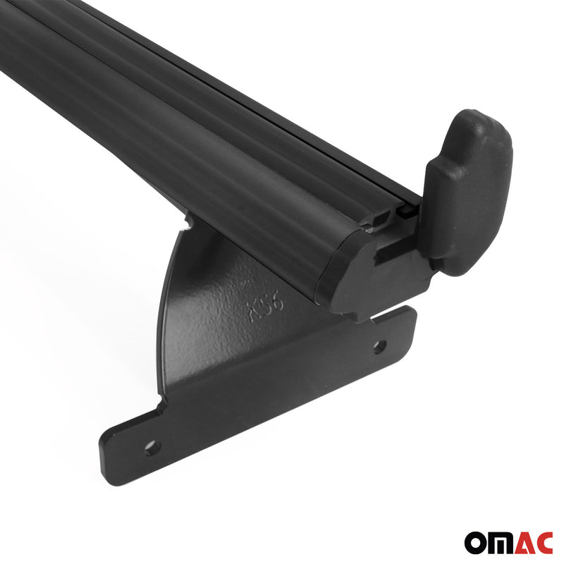 Barres de toit transversales pour Jeep Compass 2018-2025 Aluminium Noir