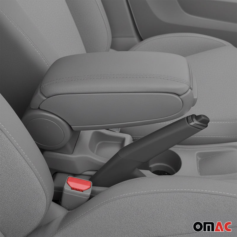 Accoudoir central pour Dacia Duster 2010-2017 Vinyl Abs Gris Simili-cuir