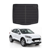 Tapis de coffre pour Ford Kuga 3 2020-2027 Noir 3D en Caoutchouc TPE