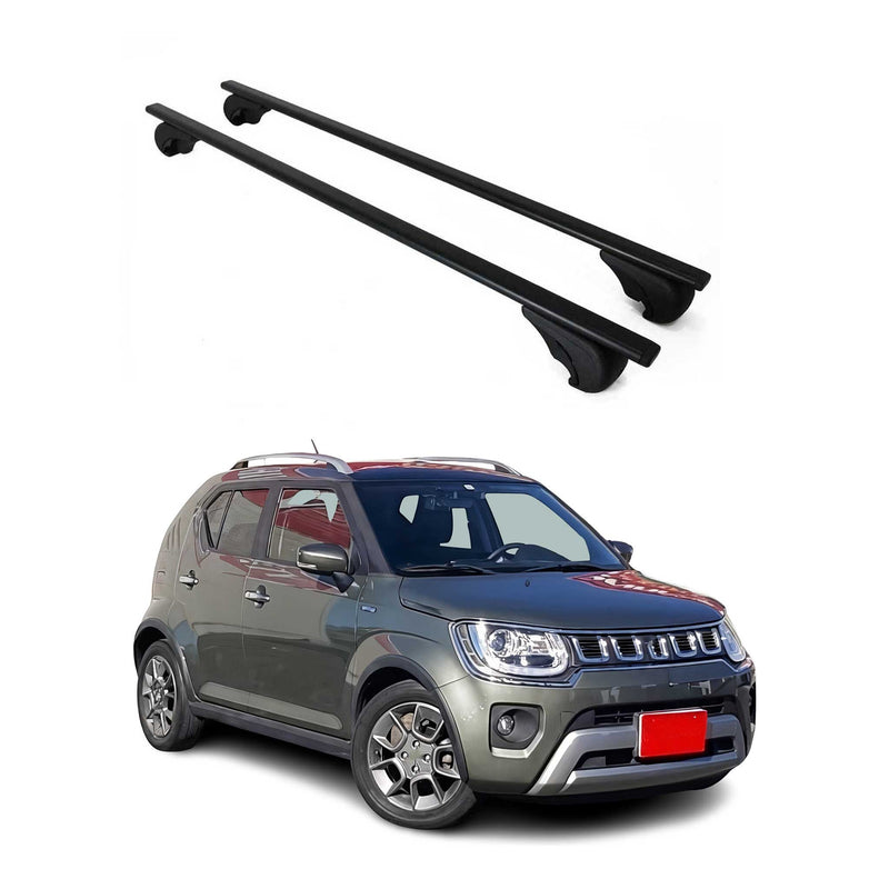 Barres de toit Transversales pour Suzuki Ignis 2016-2024 Fer Noir
