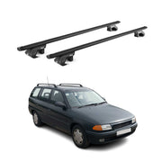 Barres de toit transversales pour Opel Astra F G Break 1991-04 Alu Noir 2x ABE