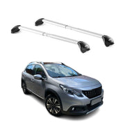 Barres de toit transversales pour Peugeot 2008 2013-2019 Gris Argenté 2x ABE
