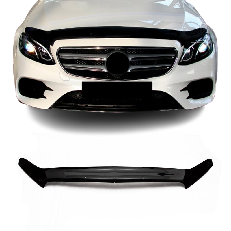 Deflecteurs d'air capot de voiture pour Mercedes E Klasse 2016-23 Acrylique Noir