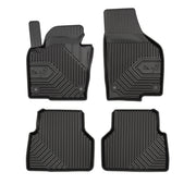Tapis de Sol de Voiture pour VW Tiguan I 2007-2016 TPE Antidérapant Noir 4Pcs
