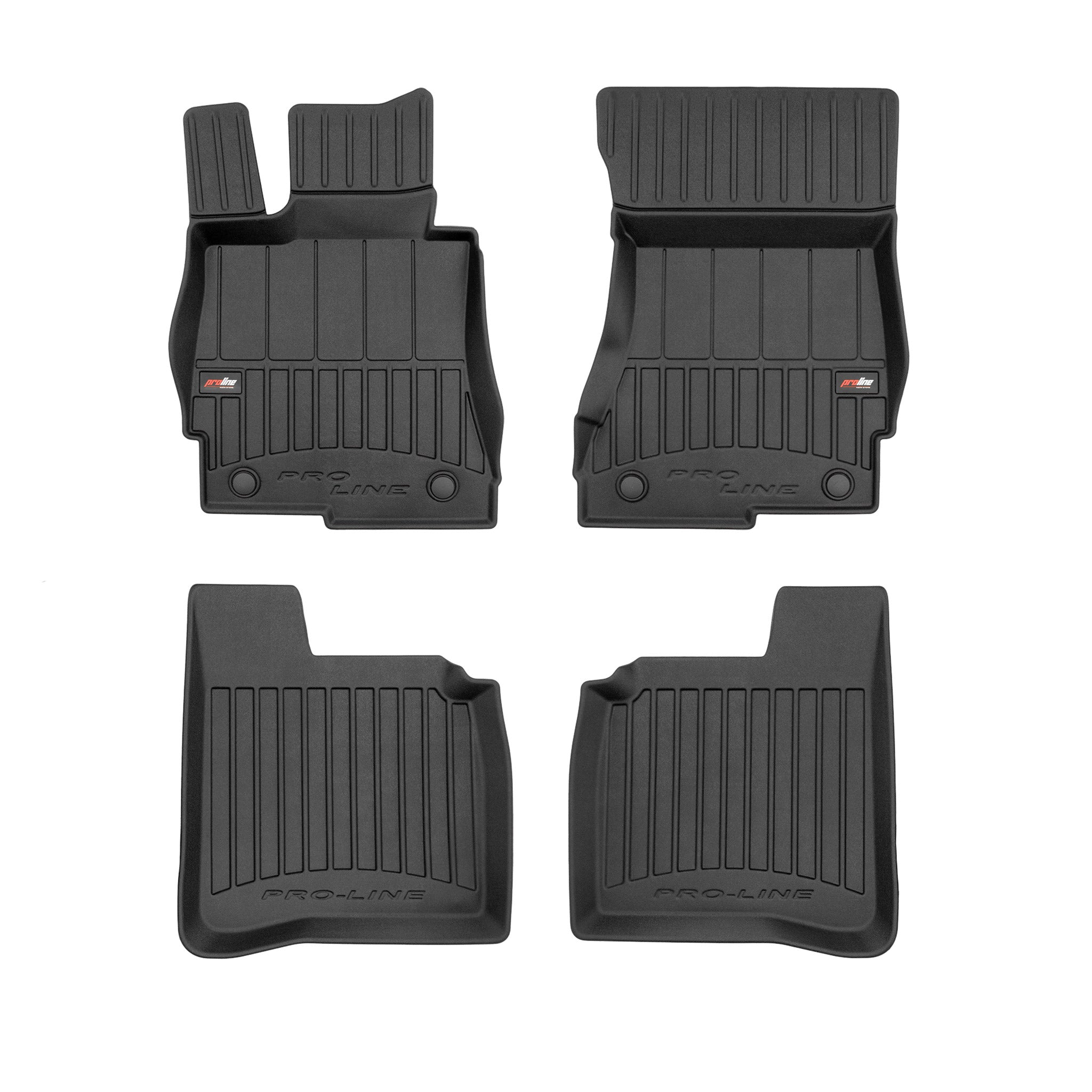 OMAC Tapis de sol caoutchouc pour Mercedes Classe S Long 2005-2013 Noir Premium