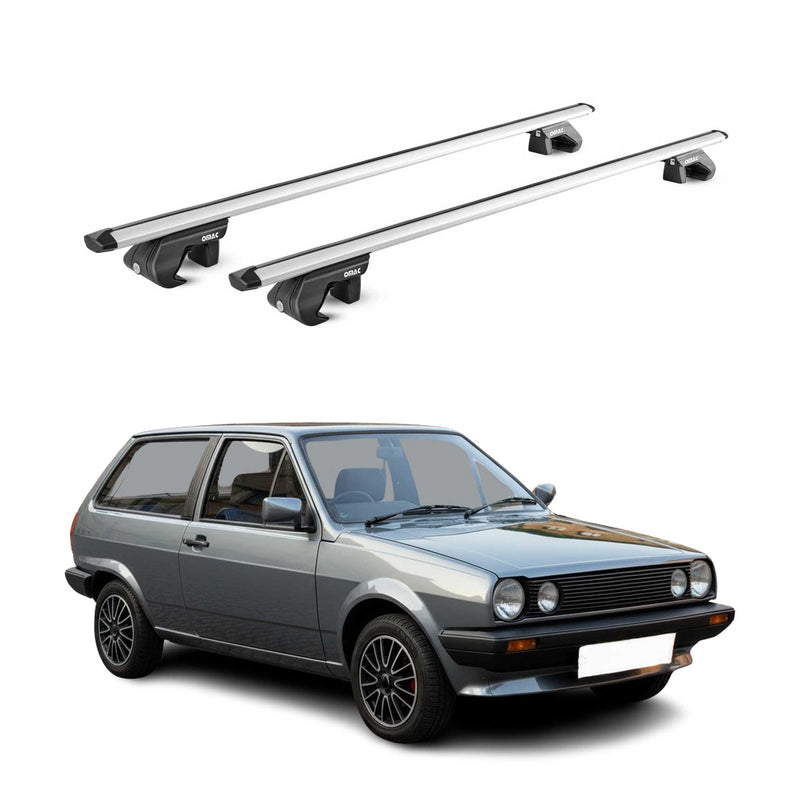 Barres de toit transversales pour VW Polo II 1981-1994 Alu Gris Argenté 2x ABE
