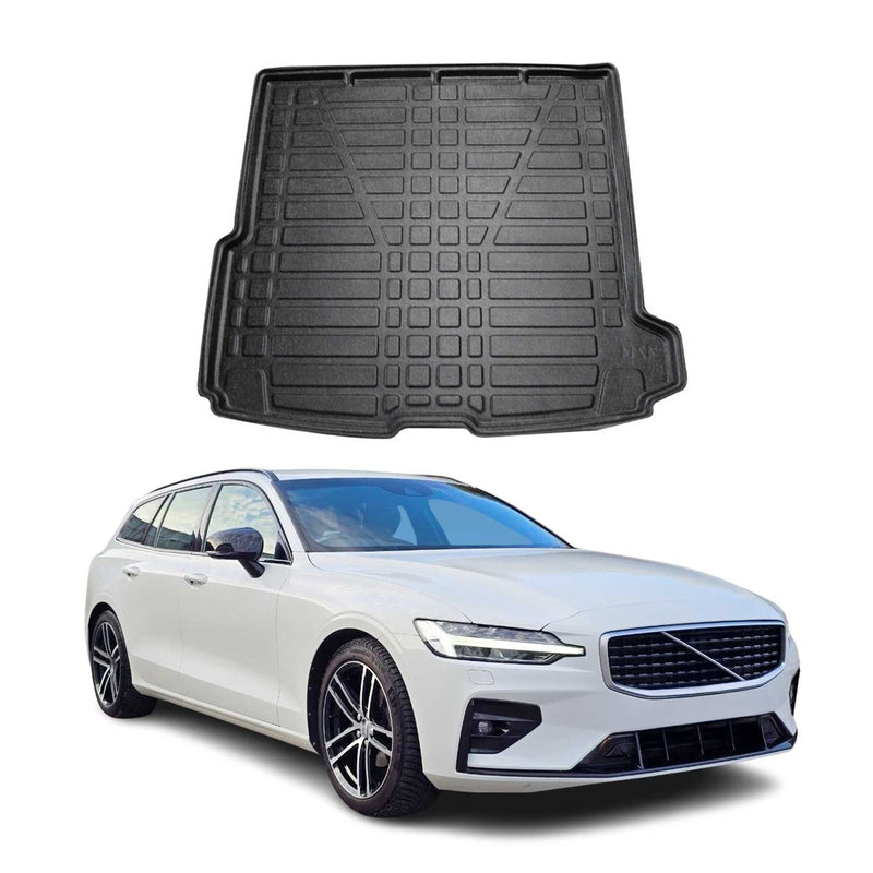 Tapis de Coffre pour Volvo V60 2017-2022 en TPE Noir