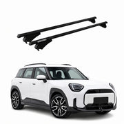 Menabo Barres de toit pour Mini Aceman 2024-2026 Aluminium Noir 2 Pièces