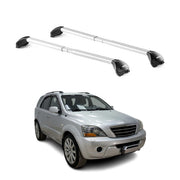Barres de toit pour Kia Sorento JC 2002-2009 5P Gris Argenté 2 pièces ABE