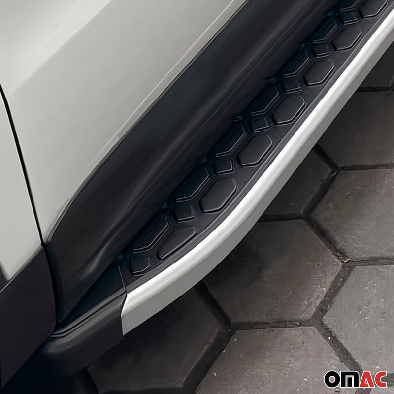2011-2021 Jeep Grand Cherokee Marchepieds Latéraux inox Argent Noir