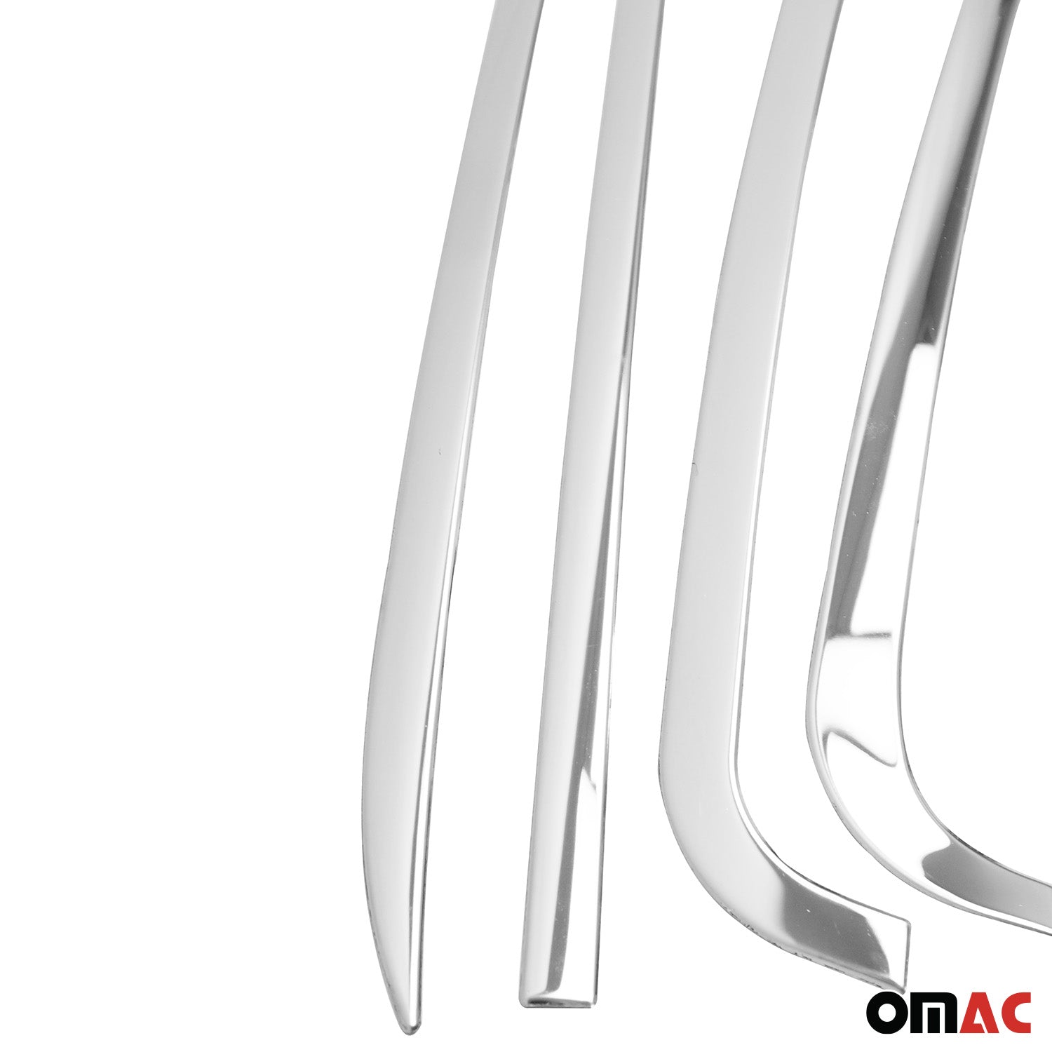 Baguettes pour contour latérales pour VW T6 T6.1 Transporter 2015-24 inox chrome
