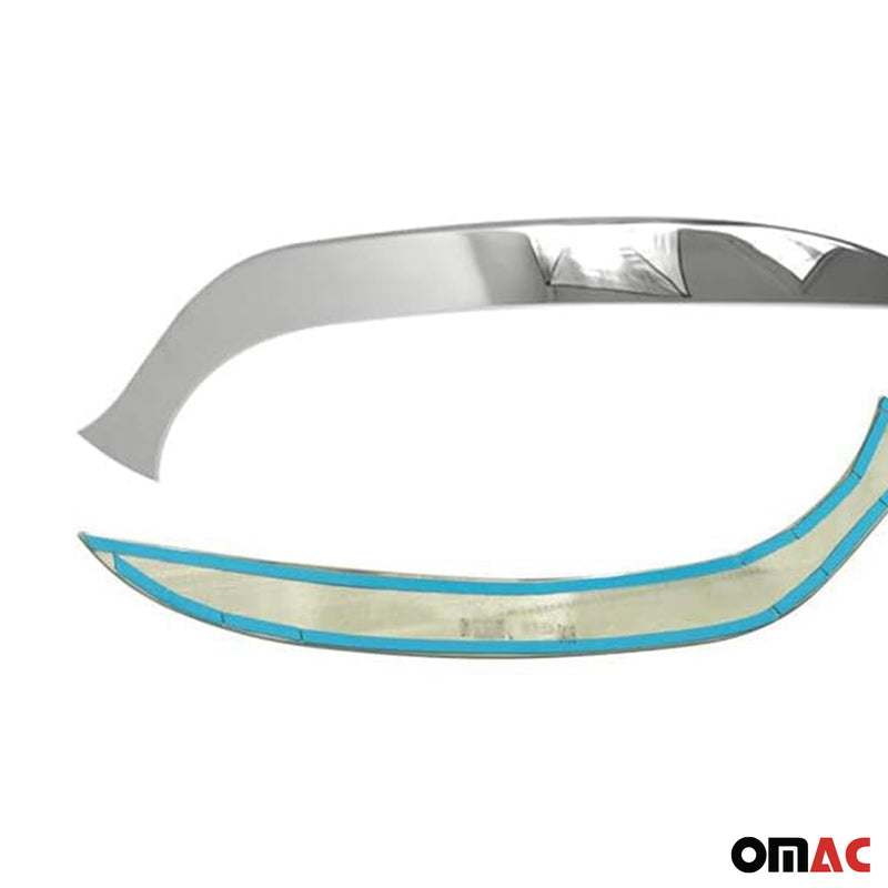 Cadres de Phares avant (inférieure) Renault Clio IV 2012-2016 Inoxydable Chromé
