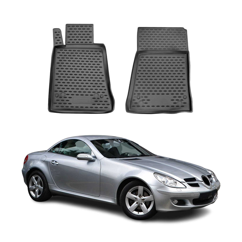 Tapis de Sol pour Mercedes Classe SLK R171 2004-2010 TPE Noir