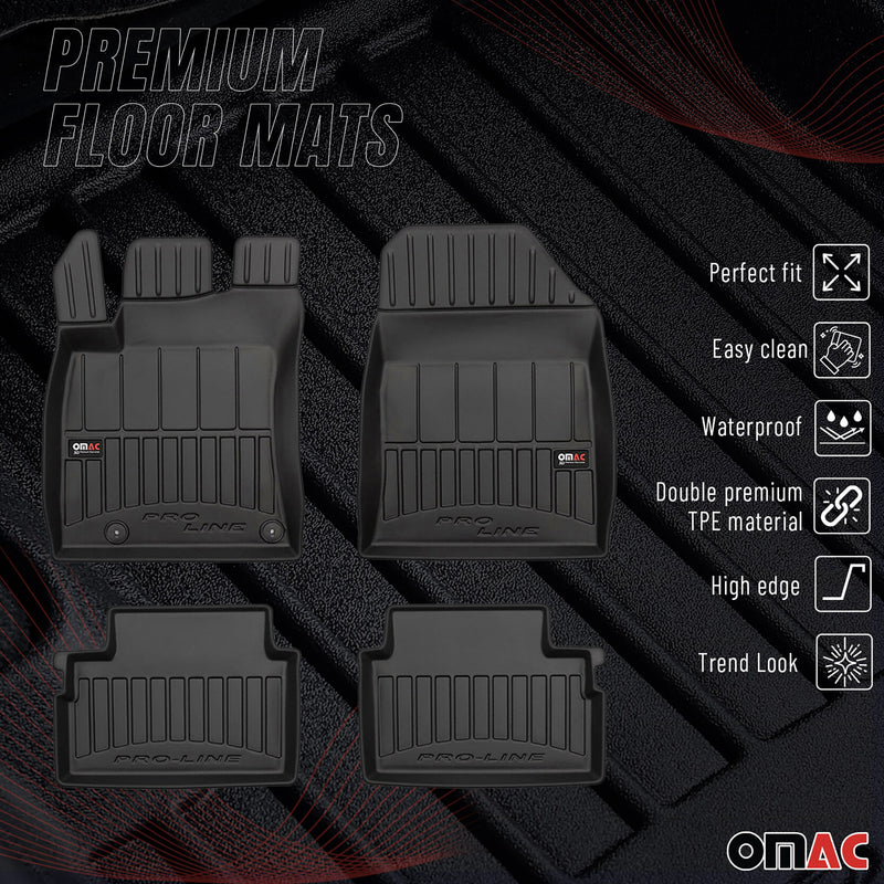 Tapis de Sol pour Kia XCeed 2019-2025 Caoutchouc TPE Noir