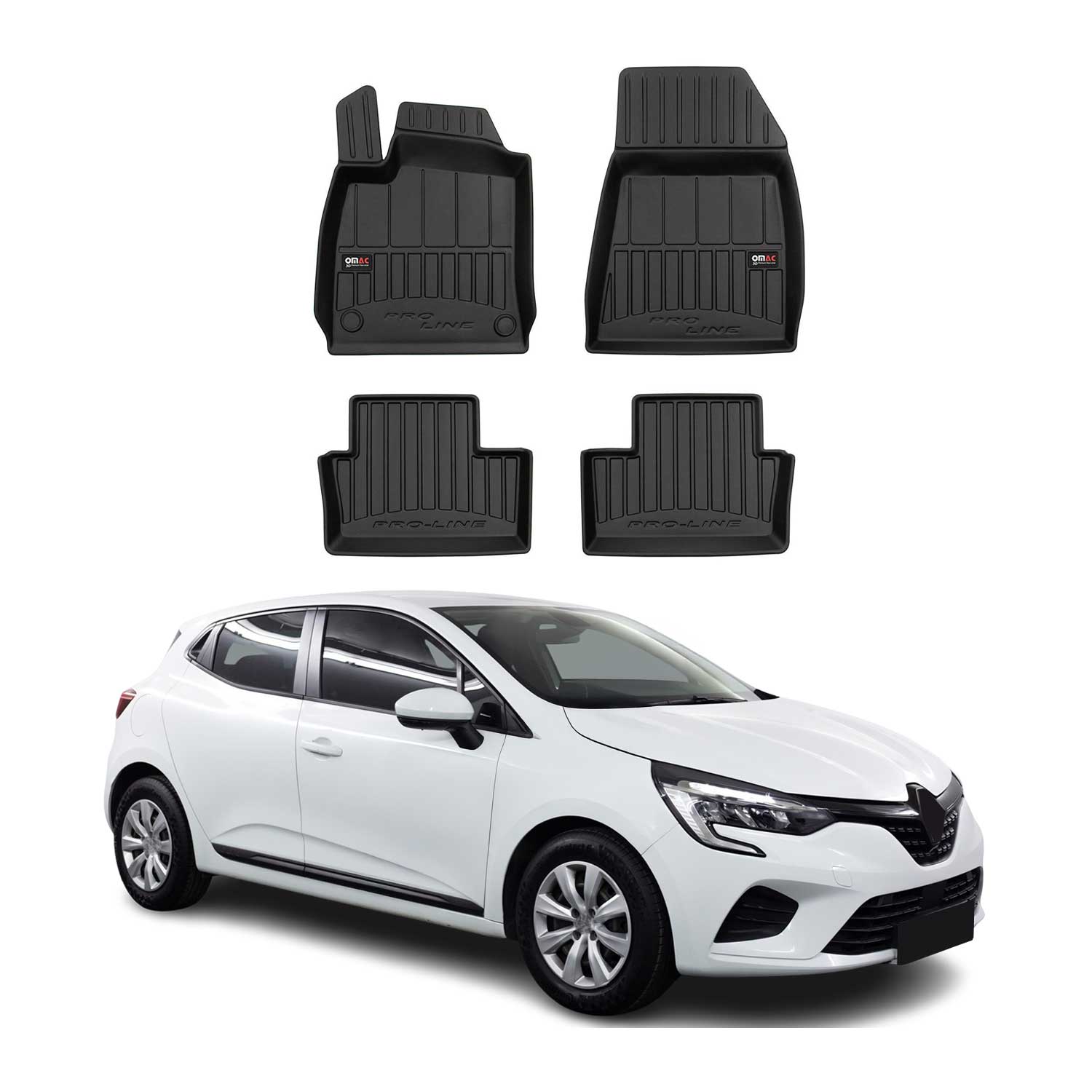 Tapis de Sol pour Renault Clio 2019-2025 TPE Noir