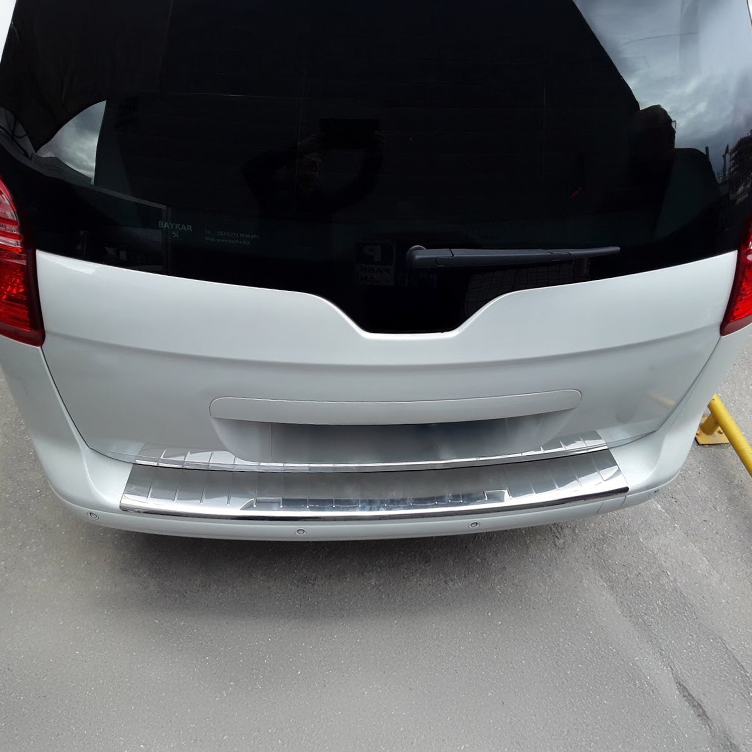 Protection Seuil de Pare-chocs pour Peugeot 5008 Active 2017-2025 Chromé