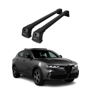 Barres de toit transversales pour Alfa Romeo Tonale 2022-2026 Aluminium Noir 2x