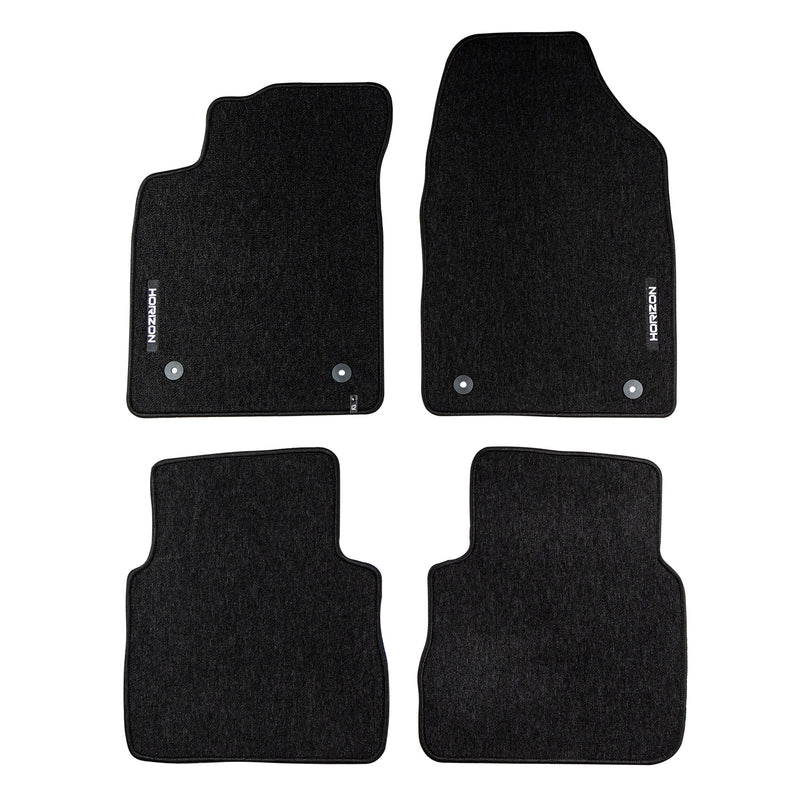 Tapis de Sol de Voiture pour Opel Vectra C 2002-2008 Velours Imperméable 4Pcs