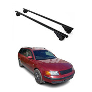 Barres de toit Transversales pour VW Passat Variant 1997-2005 Fer Noir