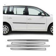 Garniture Baguette de porte latérale pour VW Caddy 2015-2020 inox Foncé 4Pcs