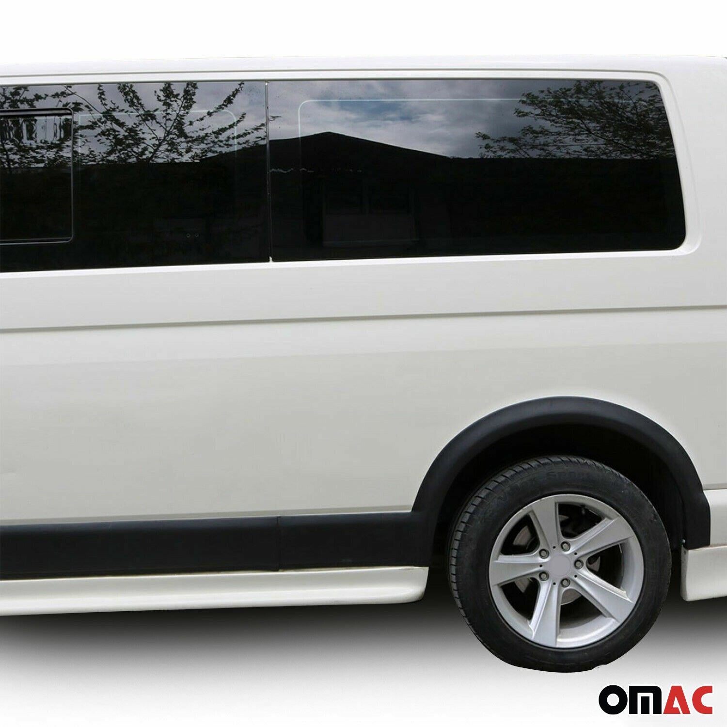 OMAC Protection d'aile pour VW T5 Transporter 2003-2015 L1 ABS Noir 11 Pcs