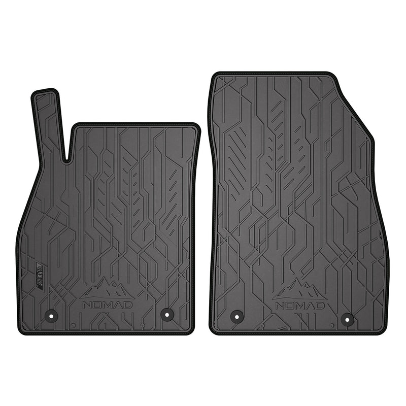 Tapis de Sol de Voiture pour Chevrolet Malibu IV 2011-2019 Caoutchouc Noir 2Pcs