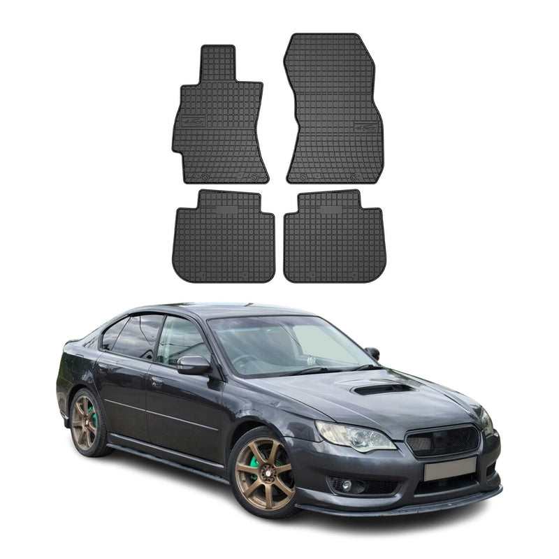 Tapis de Sol pour Subaru Legacy IV 2003-2009 OMAC Noir Caoutchouc