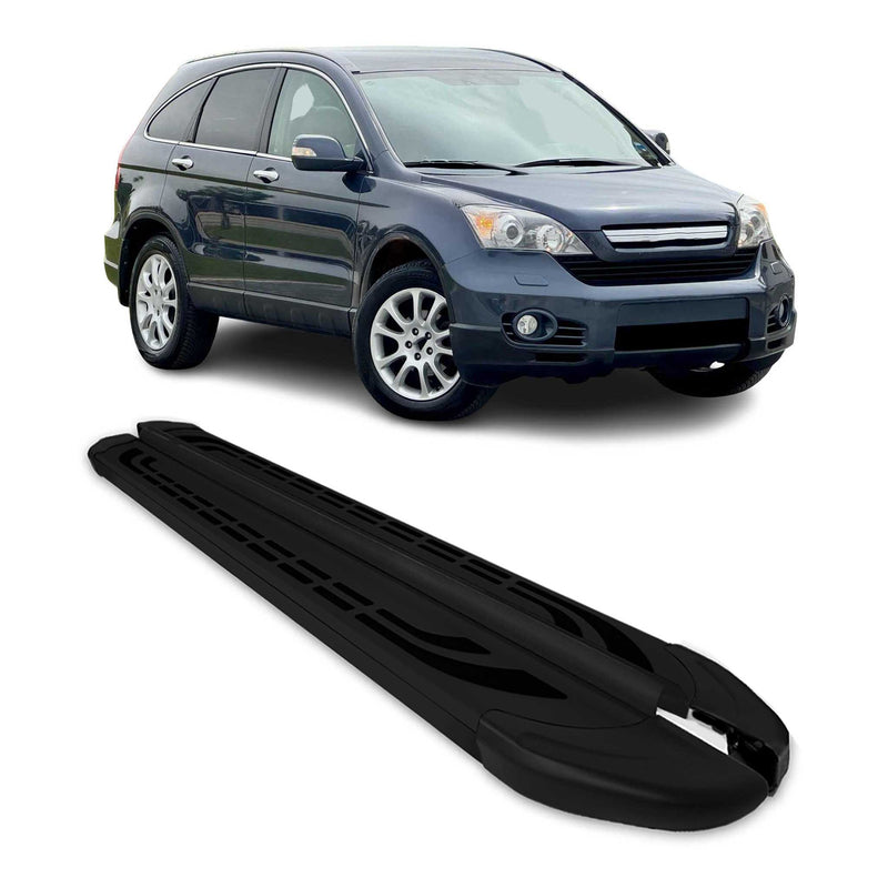 Marchepieds Latéraux pédale pour Honda CR-V 2007-2012 Aluminium Noir 2Pcs