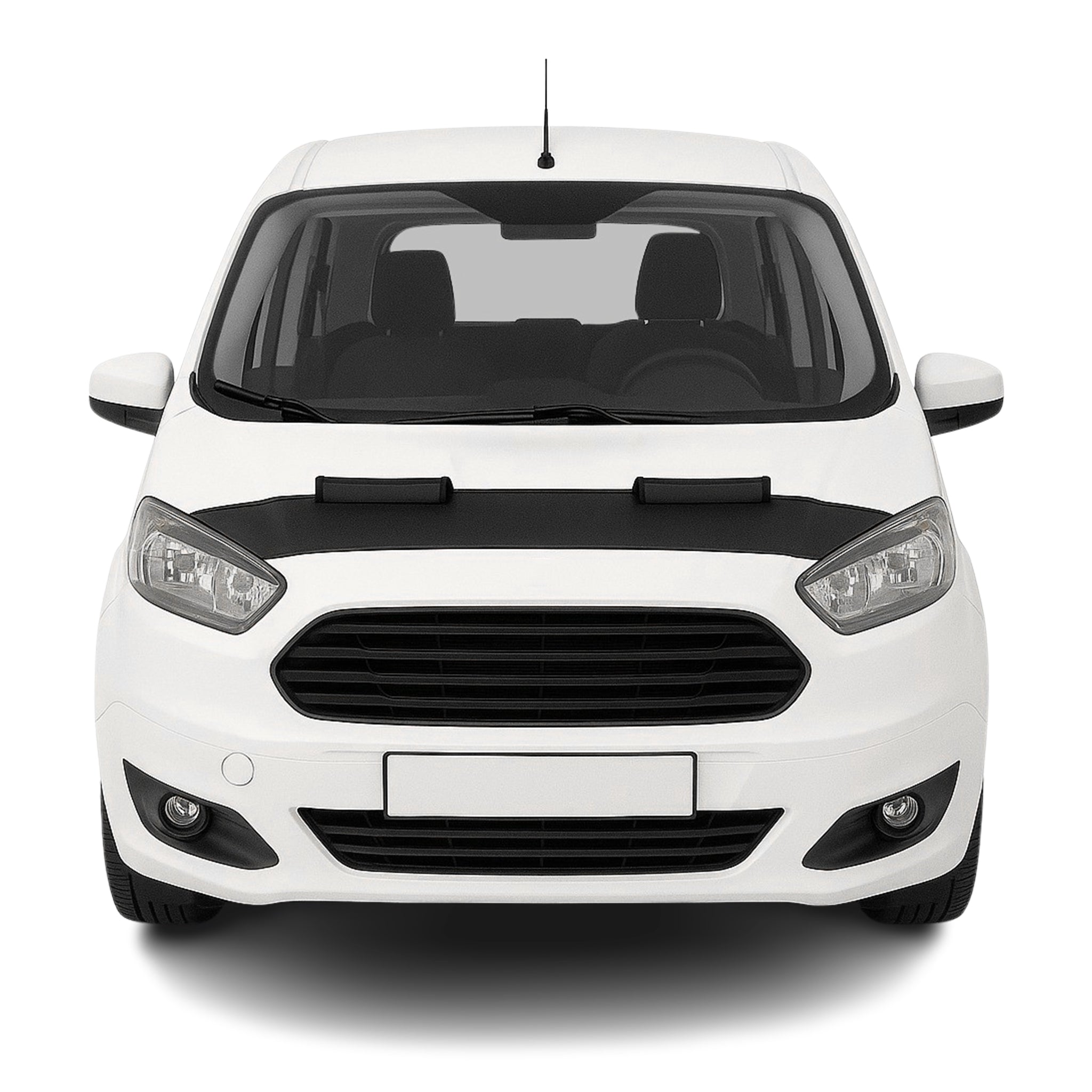 Protège Capot pour Ford Courier 2014-2021 Masque de voiture vinyle Noir