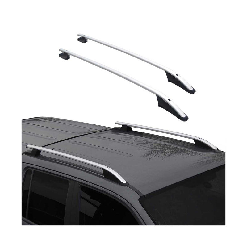 Barres de toit longitudinales pour Peugeot Partner 1996-2008 Aluminium Gris