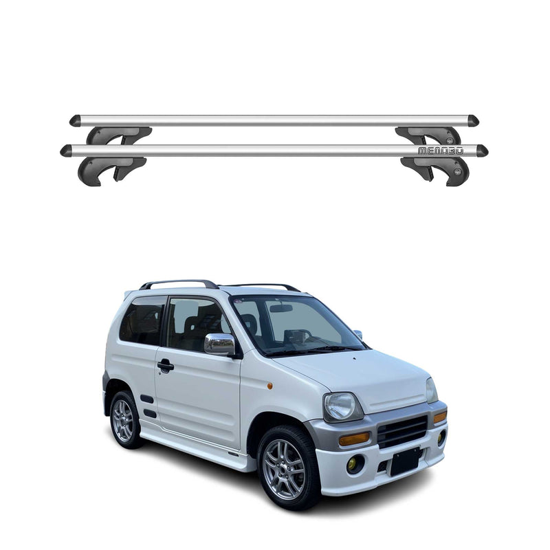 Barres de toit transversales pour Honda Z 1999-2002 90kg Aluminium Gris 2tlg