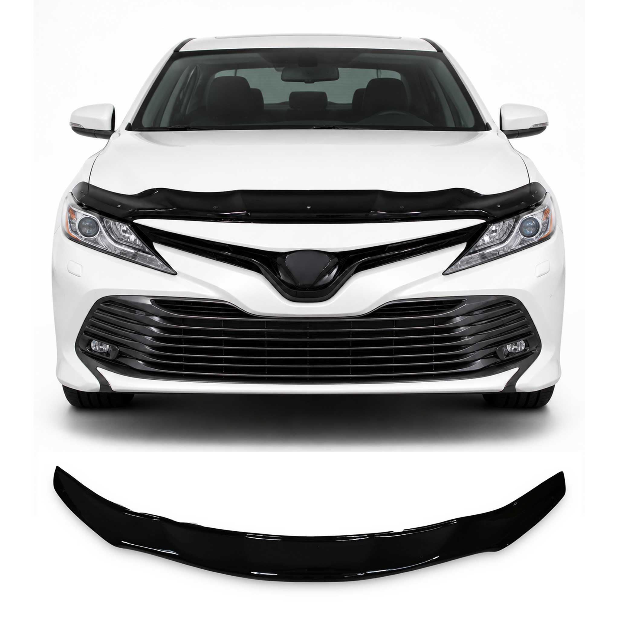 Déflecteur de Capot pour Toyota Camry 2018-2022 Berline en Acrylique Noir
