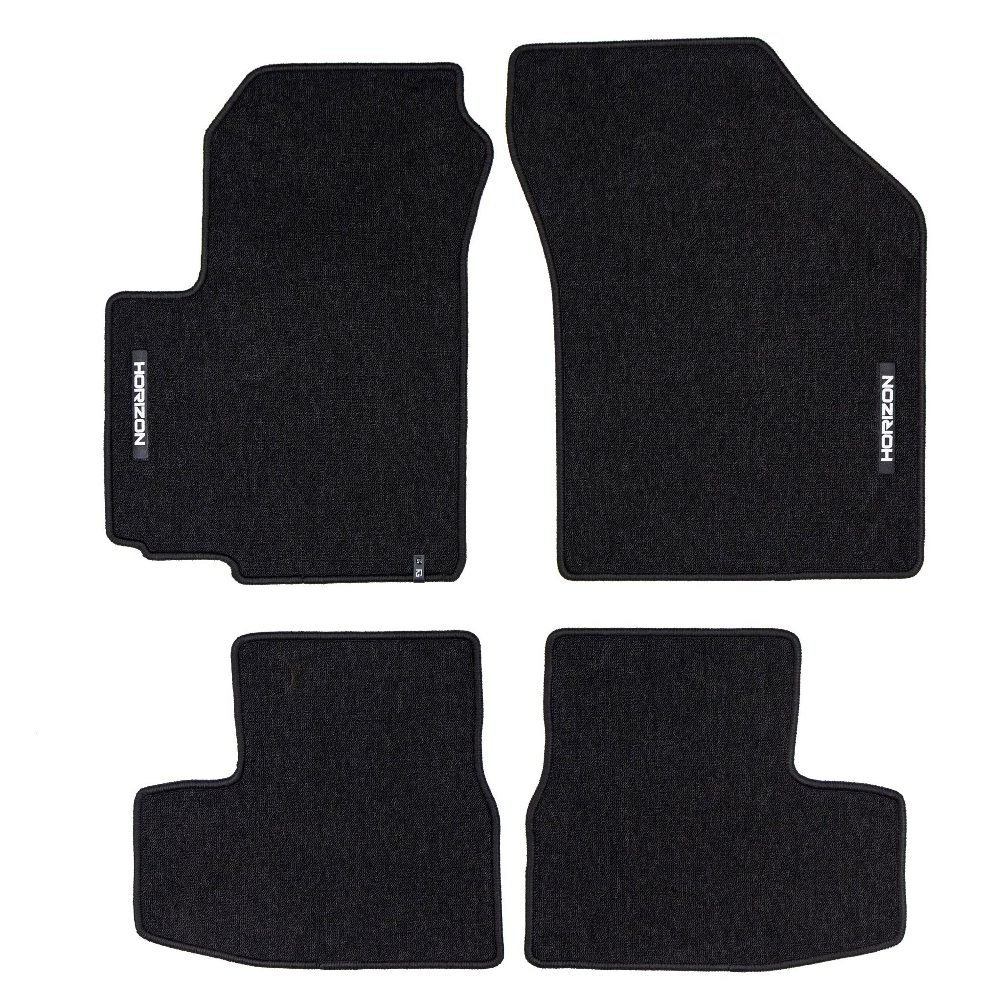 Tapis de Sol de Voiture pour Suzuki Grand Vitara IV 2018-2026 Velours Noir 4Pcs