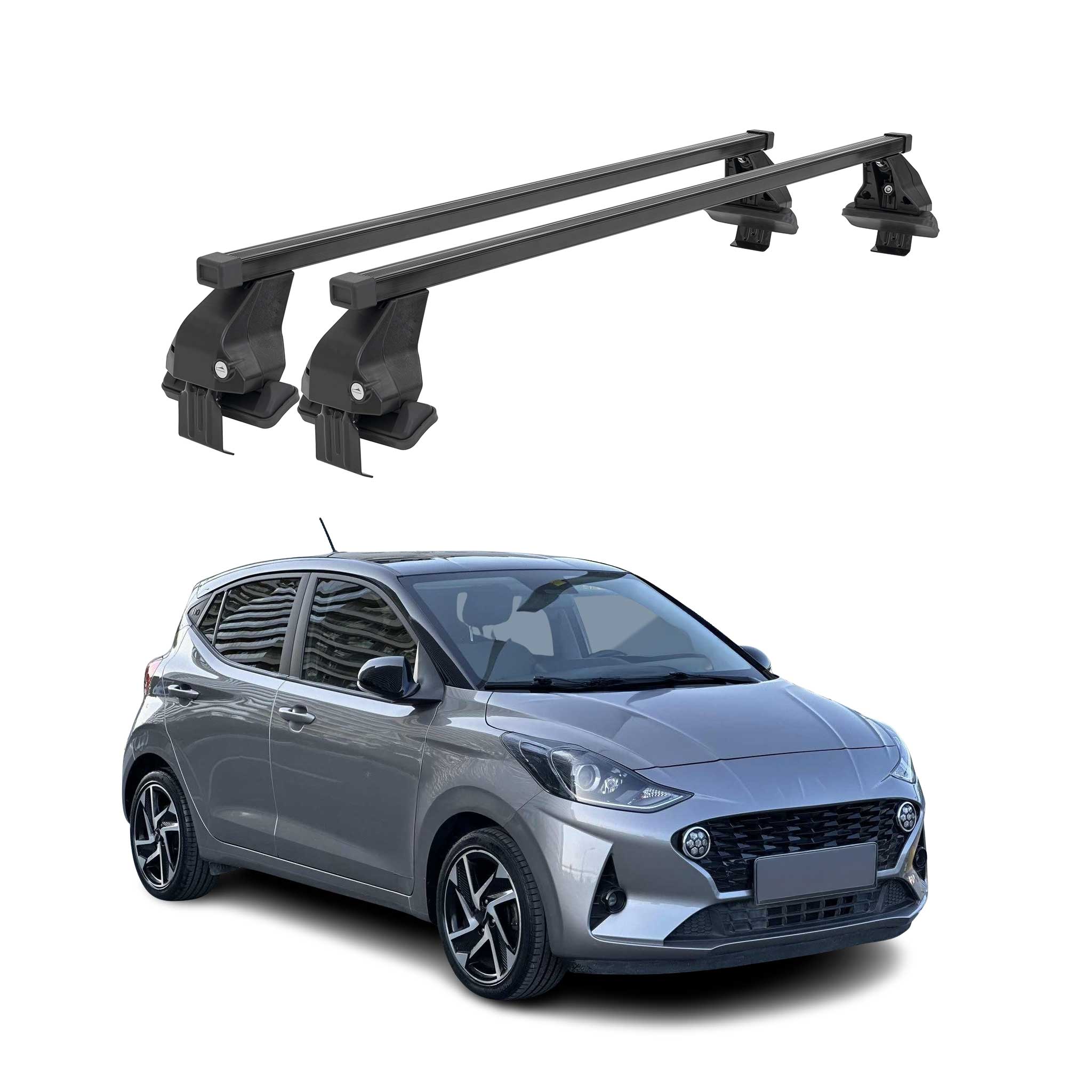 Barres Transversales Menabo pour Hyundai i10 2020-2026 Noir