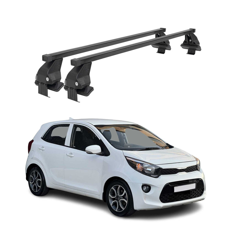 Barres Transversales Menabo pour Kia Picanto 2017-2020 Noir