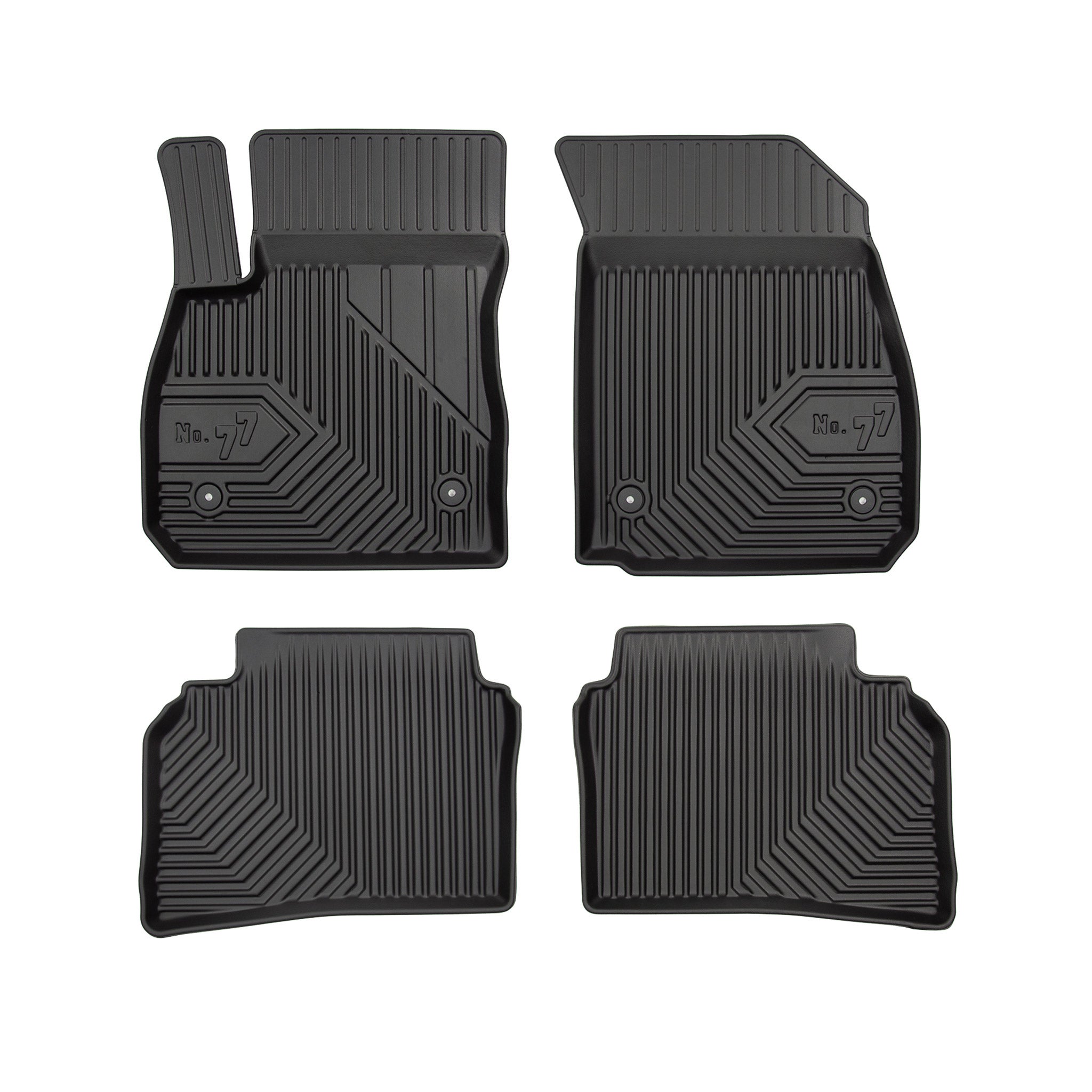 Tapis de Sol de Voiture pour Opel Insignia B 2017-2022 TPE Imperméable 4Pcs