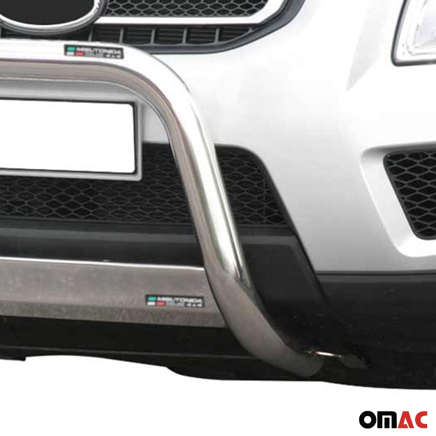 Pare-buffle Avant pour Kia Sportage 2008-2010 63 mm en Acier Gris