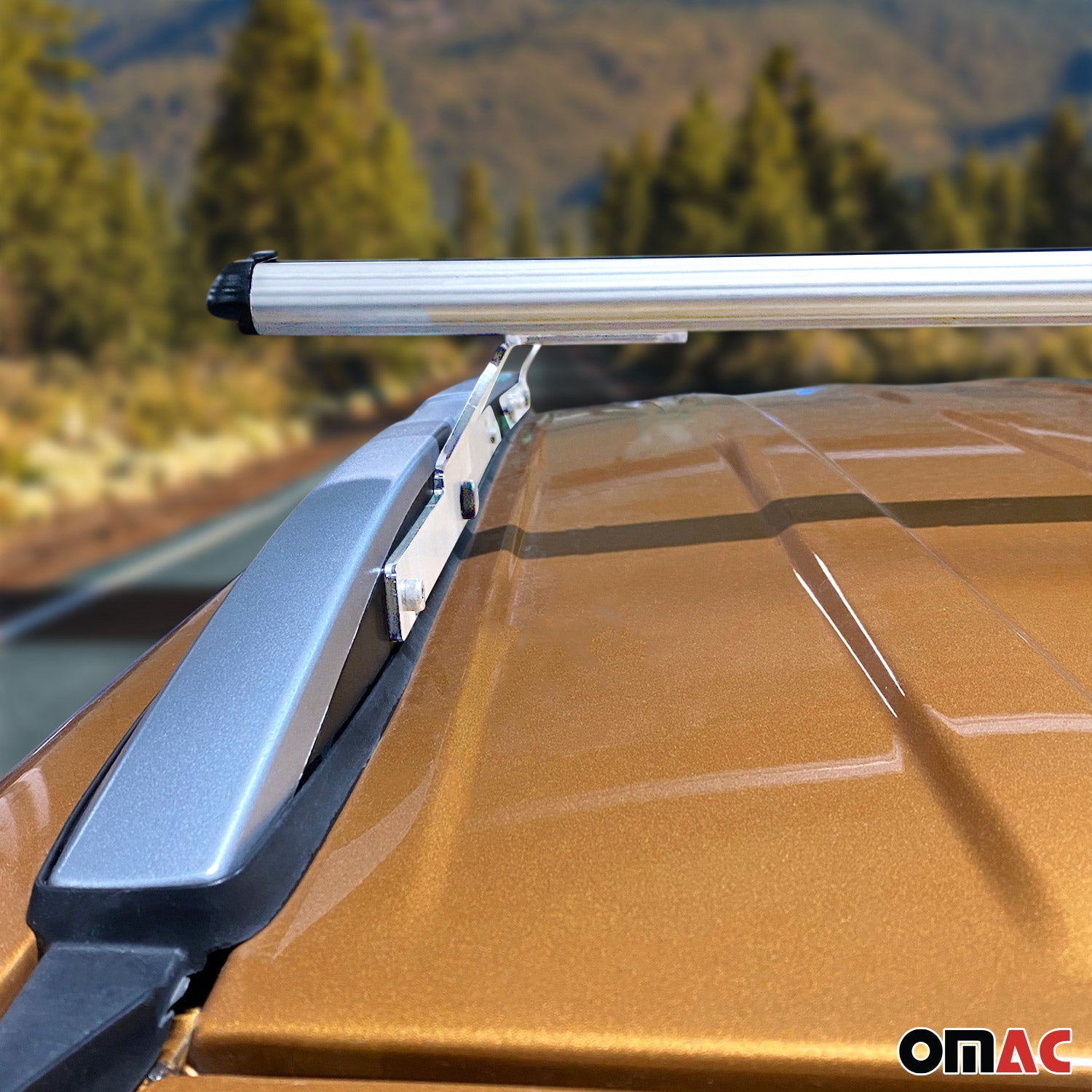 Barres de toit transversales pour Ford Ecosport 2015-2018 Aluminium Gris