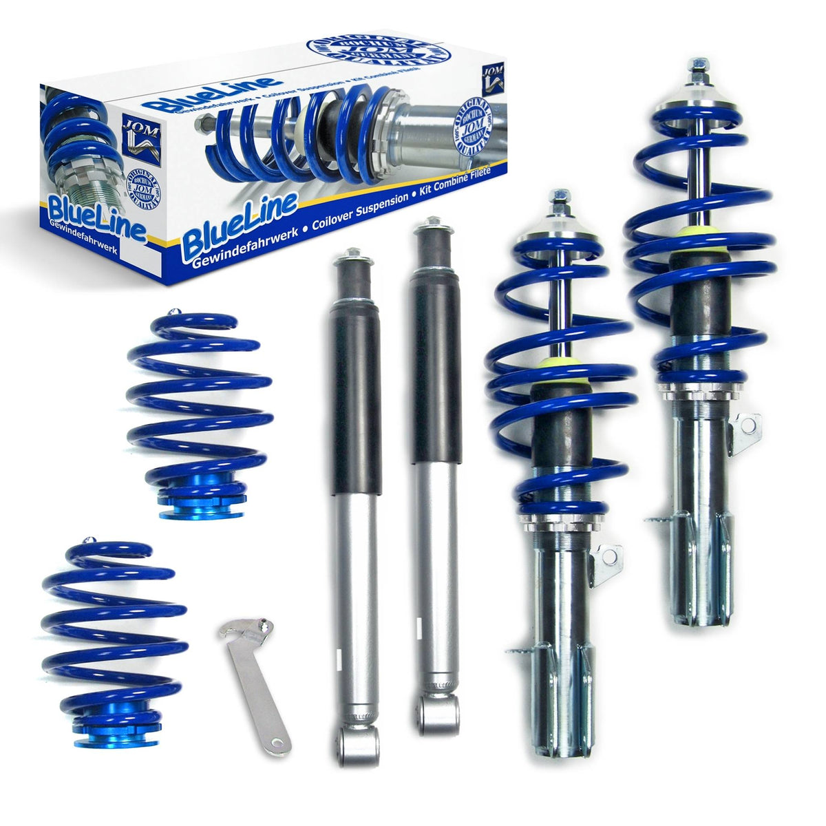 JOM BlueLine Combinés Filetés pour Opel Corsa C 1.4i 16V 1.8i 16V 1.3CDTi 1.7DTi