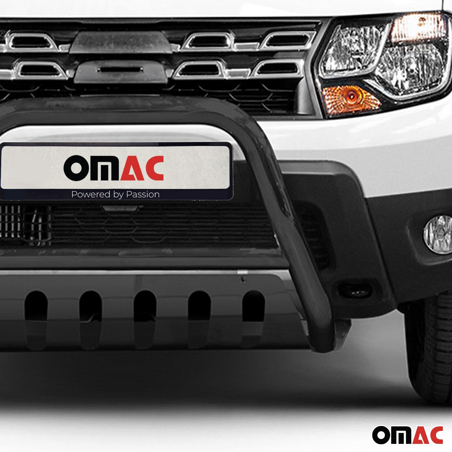 Pare-Buffle Avant Pour Dacia Duster mk1 2010-2017 en acier inoxy Noir