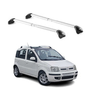 Barres de toit pour Fiat Panda III Cross 2014-2025 Gris Argenté 2 pièces ABE