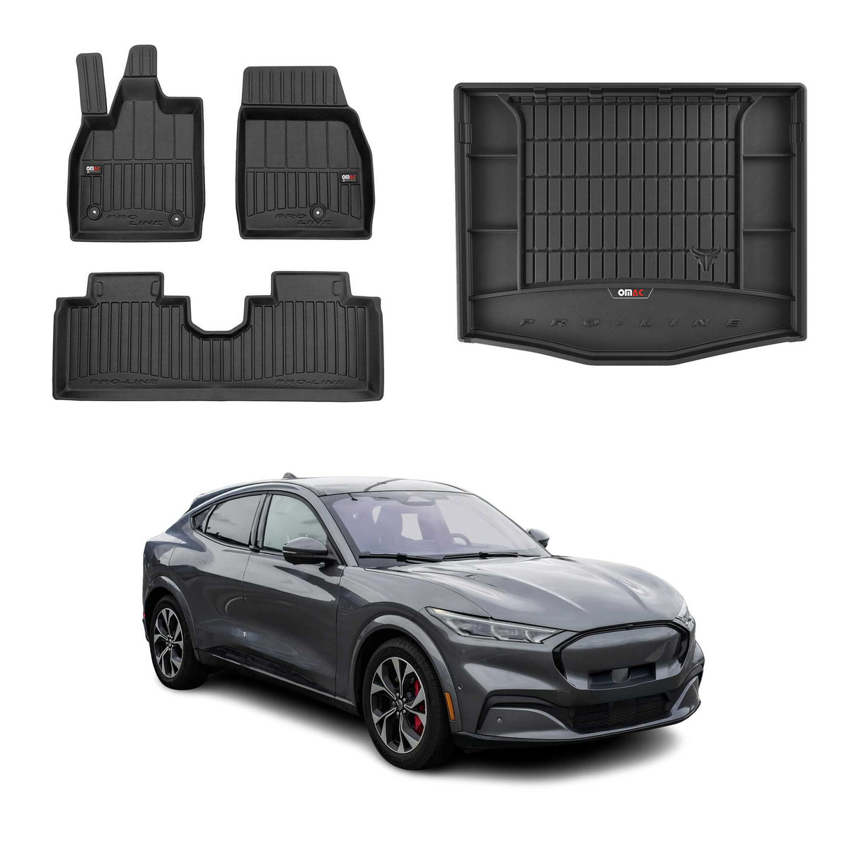 OMAC Kit Tapis de Sol et Coffre pour Ford Mustang Mach-E 2021-2026