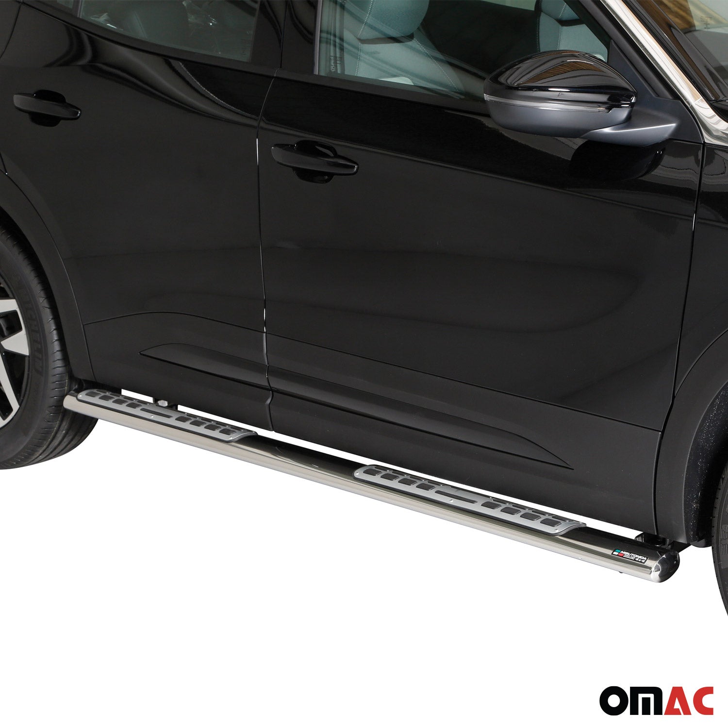 Marchepieds Latéraux pour Opel Mokka 2021-2026 Acier Inoxydable Argent