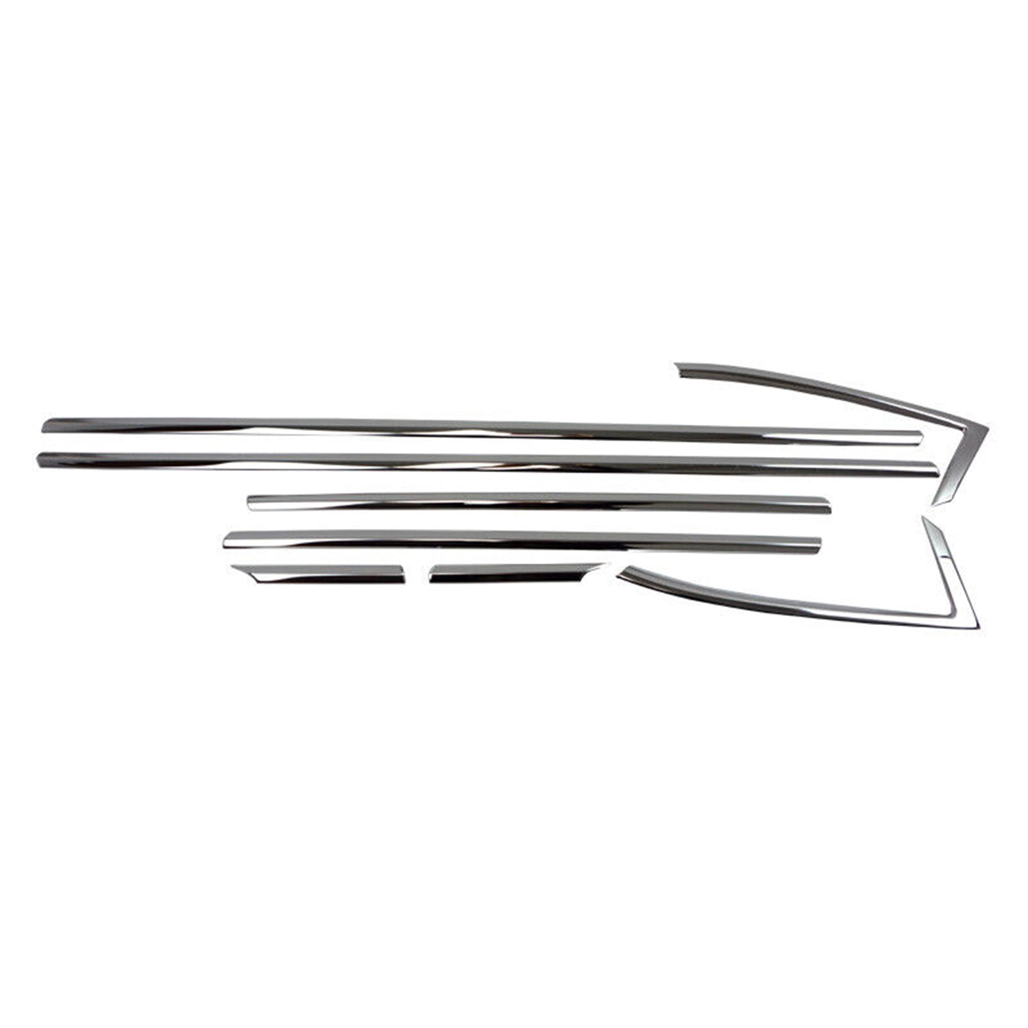 Garniture de Fenêtre pour Opel Astra K HB Acier Inox 8 Pcs