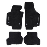 Tapis de Sol de Voiture pour Seat Toledo III 2004-2009 Velours Durable Noir 4Pcs