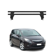 Menabo Barres de toit Transversales pour Opel Zafira Tourer 2011-2019 Alu Noir