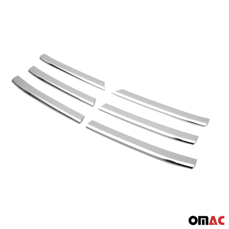 Grille de Calendre pour VW T5 Caravelle Multivan 2003-2010 6pcs en acier inox Chromé